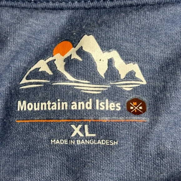 Marine and Isles Blue Graphic‎ T-Shirt size XL - Picture 5 of 6